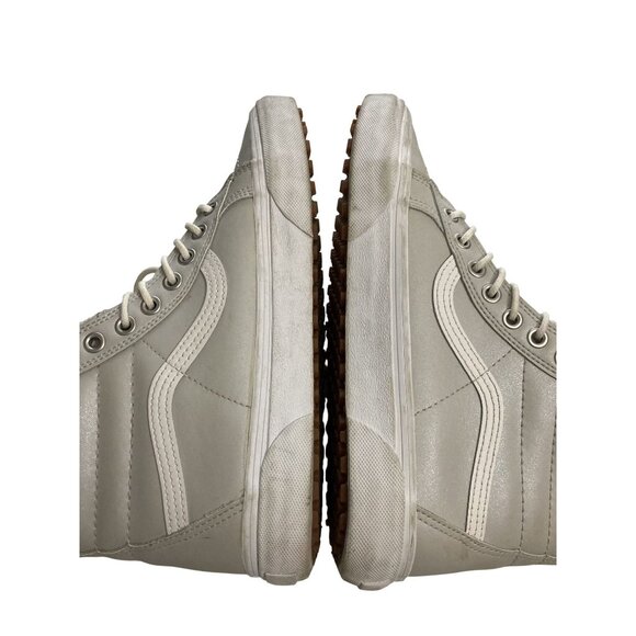 Vans unisex size Mens 7 Womens 8.5 Gray High-Top skate fur lined Sneakers - Picture 5 of 7